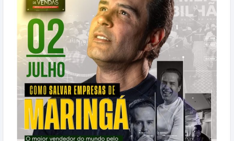ricardo nunes Empresário preso em 2020 vem a Maringá ministrar estratégia de "Como salvar empresas"