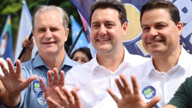 Foto de Governador Ratinho Junior, Ulisses Maia e Sandro Alex demonstram força política em Maringá
