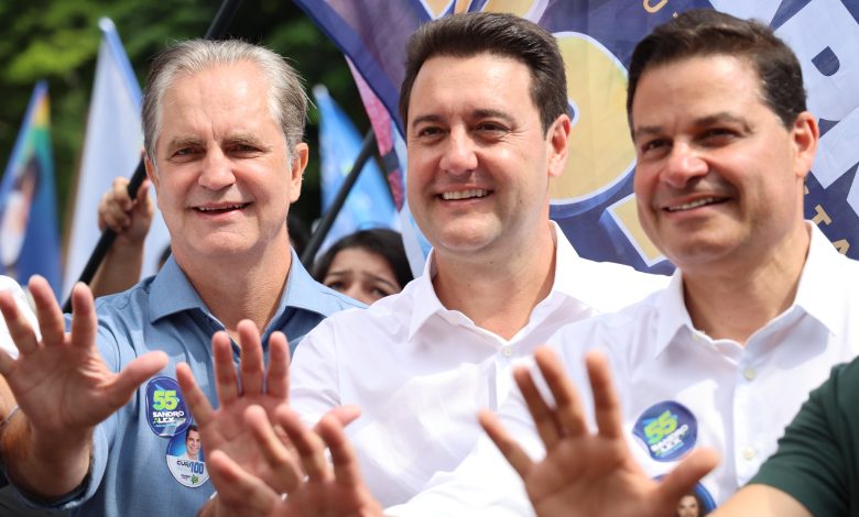 IMG 5636 Governador Ratinho Junior, Ulisses Maia e Sandro Alex demonstram força política em Maringá