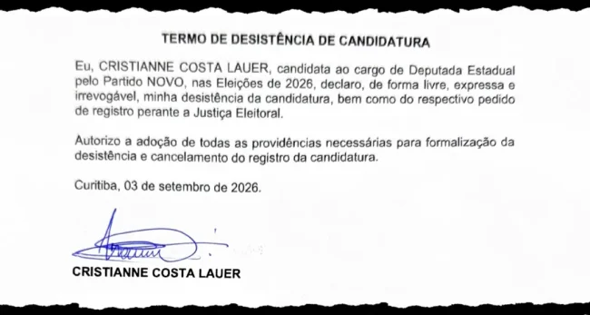 Cris Lauer desiste da candidatura 2 cris lauer Cris Lauer desiste da candidatura